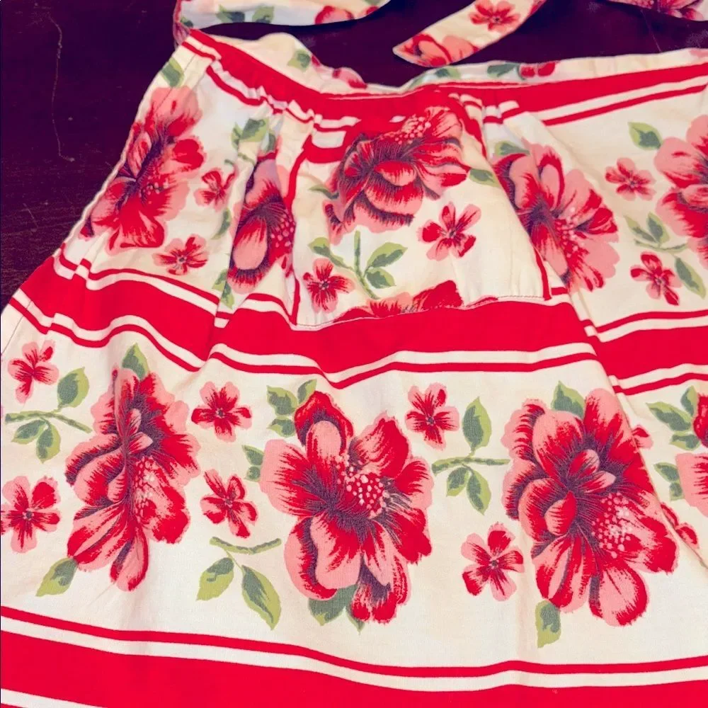 Vintage Floral Kitchen Apron